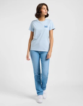 Футболка LEE Tee SHY blue (112363417) Голубой S-00