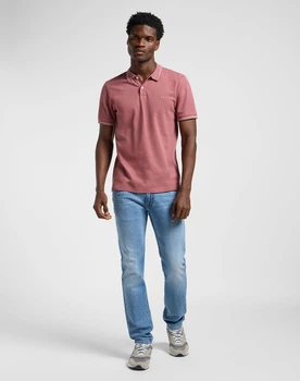Поло LEE Pique Polo Henna (112363661) Темно-розовый L-00