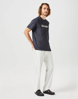 Футболка Wrangler Logo Tee (112350526) Белый Черный M-00