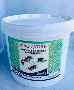 Порошок от тараканов клопов и других насекомых ФАС-ДУБЛЬ Агромаг ведро 5кг