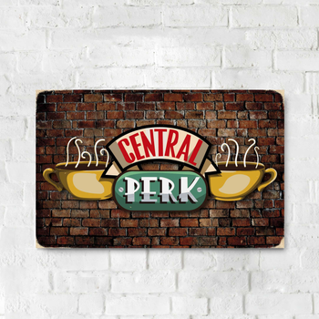 Дерев’яний Постер THEGRAVIX Друзі Central Perk 87х57 см (02723_1)