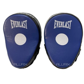 Лапи боксерські вигнуті Everlast еко-шкіра синьо-чорні