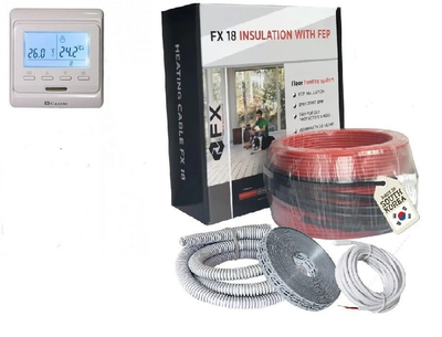 Тепла підлога електрична Felix FX18 180 Вт 1,0-1,2 м2 10 м і програмований терморегулятор (fx180)
