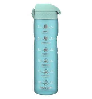 Бутылка для воды ION8 1000 мл BPA Free Times To Drink (ЭКО бутылка) Sonic Blue (I8RF1000PBMOT2)