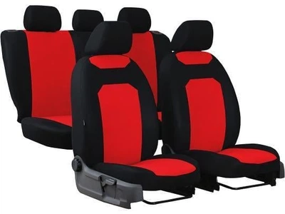 Авто чехлы NISSAN MAXIMA 2000-2004 (A33) Pok-ter CARO с красной вставкой