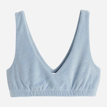Топ женский H&M 1077217002c20 L Голубой (KC1000000046700)