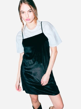 Платье короткое летнее женское Monki 1178669001c20 M Черное (KC1000000046600)