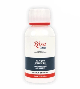 Лак акриловий глянцевий, 125 мл, ROSA Studio