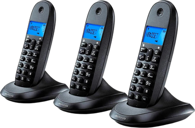 Телефон стаціонарний Motorola C1003 CB+ Trio Black (E07000D48B3AES)