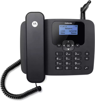 Телефон стаціонарний Motorola FW410L 4G Black (G96000N18B1AES)