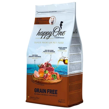 Беззерновой Корм для Взрослых Собак со Свежим Ягненком happyOne Mediterraneum Adult Dog Fresh Lamb 3 кг