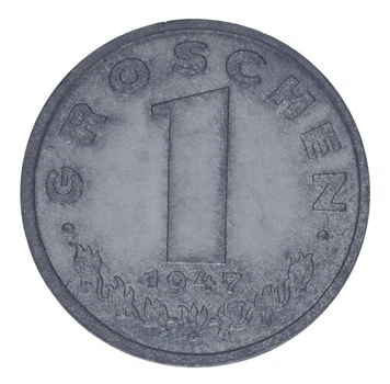 Монета Австрия 1 грош 1947 F-VF