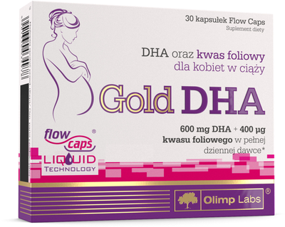 Suplement diety Olimp Labs Gold DHA dla kobiet w ciąży 30 kapsułek (5901330034978)