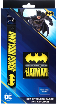 Набір Kite DC Batman бейдж на липучці та підвіска (DC25-3010)