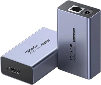 Адаптер Ugreen CM609 HDMI Over Ethernet Extender 50 м Gray (UGR-90811EU)