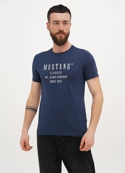 Футболка чоловіча Mustang Темно-синій 3XL (1015067)