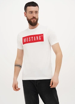 Футболка чоловіча Mustang Білий S (1014749)