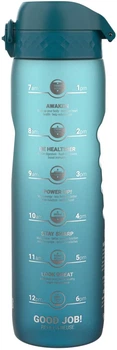 Пляшка для води ION8 BPA Free Times To Drink ЕКО пляшка BPA Free 1000 мл Teal & Blue (I8RF1000PTBMOT)