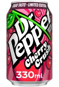 Газований напій Dr Pepper Cherry Crush Limited Edition zero sugar 330 мл