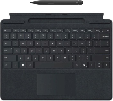 Клавиатура беспроводная Microsoft для Microsoft Surface Pro 8-11/Pro X Wireless UKR/ENG Black со стилусом (8X8-00141)