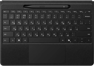 Клавиатура беспроводная Microsoft для Microsoft Surface Pro 8-11 Wireless/Bluetooth UKR/ENG Black со стилусом (Y8U-00001)