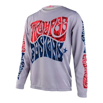 Велоджерси Troy Lee Designs Young Flowline LS Jersey Tripper Cement L (1106-365952004)