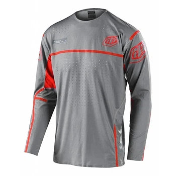 Велоджерси Troy Lee Designs Sprint Ultra Jersey Lines Grey Orange S (1106-356324022)