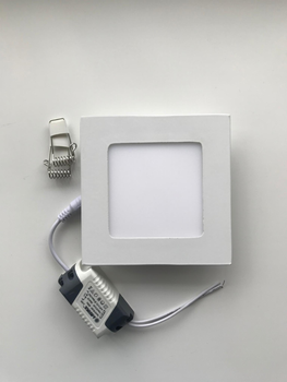 Светильник светодиодный встраиваемый 6вт 6W 220V 3000К теплый свет квадрат art.102110