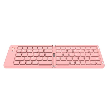 Бездротова клавіатура Meetion Foldable Keyboard MT-BTK001, BT5.1, 150mAh, Type-C Charging, pink