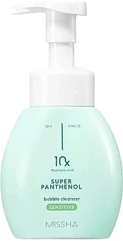 Очищающая пенка с пантенолом для чувствительной кожи - Missha Super Panthenol Bubble Cleanser Sensitive 200ml (1457091-33982379)