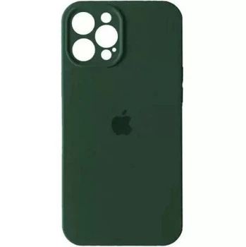 Чохол Silicone Premium case з захистом камери для iPhone 13 Pro Full Camera Protective dark green 9720
