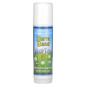 Sierra Bees Бальзам-стік для спокійного сну, лаванда та ромашка Sleep Time Balm, 17 г