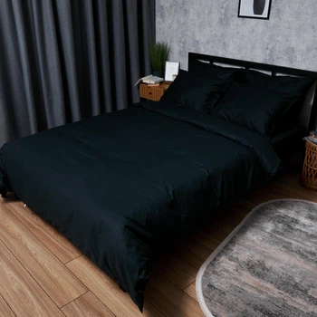 Пододеяльник Moon&Star Satin Premium Black Velvet Полуторное Евро 160 x 220 см (MS-870000956)