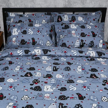 Набор наволочек Moon&Star Бязь Gold Люкс Feline Fun 50х70 2 шт (MS-840000843)