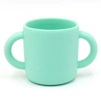 Чашка силіконова дитяча М'ятна