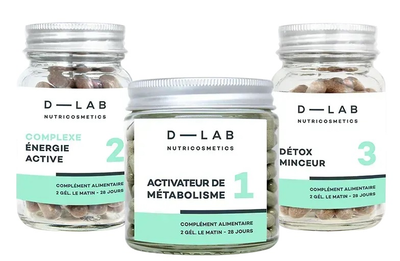 Набір дієтичних добавок D-LAB Програма Втрата ваги 3 x 56 капсул (3701026300378)