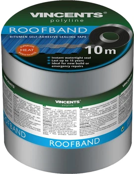 Стрічка герметизуюча бітумна Vincents Polyline Roofband 30 см x 10