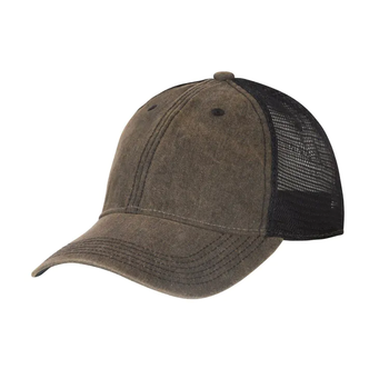 Бейсболка тактична Helikon-tex із сіточкою Brown Black (CZ-PTC-DW-0T01A)
