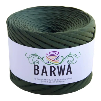 Трикотажная пряжа BARWA, 7-9 мм, Милитари