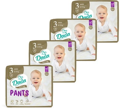 Трусики-подгузники Dada Extra Soft 3 Midi 6-11 кг 136 шт (4820174989613)