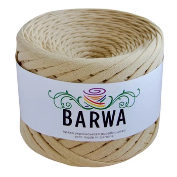 Трикотажна пряжа BARWA, 7-9 мм, Крем брюле