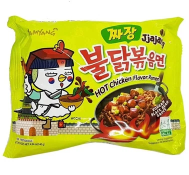 Локшина рамен Buldak гостра Jjajang Samyang 140г
