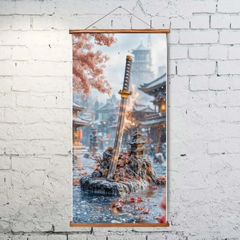 Гобелен Аніме (Меч самурая) розмір 30x60 см (артикул OTM1040)