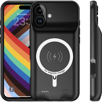 Чохол powerbank iBattery для iPhone 16 Slan QI MagSafe 5000 mAh Black