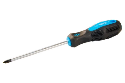 Отвертка Mastertool крестовая PH2 125 мм для монтажа и демонтажа винтов саморезов с магнитным наконечником (D-IT_22-C)