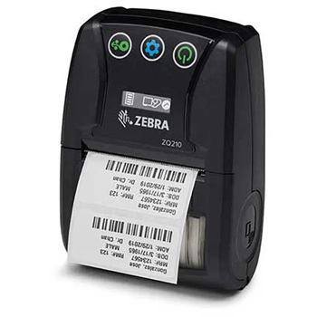 Портативный термопринтер Zebra ZQ21-A0E01KE-00 для печати этикеток до 58 мм с подключением Bluetooth