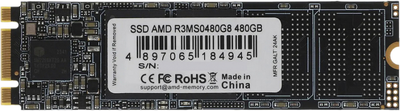 Dysk SSD AMD Radeon R3 480GB M.2 2280 SATA III 3D NAND TLC (R3MS0480G8)