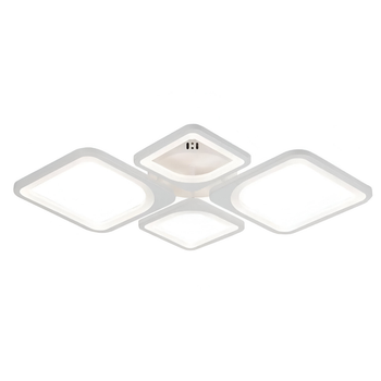 Стельова LED люстра 108W з пультом Valeso з акриловими плафонами 3000-6500K біла IP20 G 2718/2+2 WT 108W