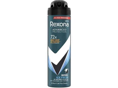 Дезодорант-антиперспірант REXONA 150мл Men Прозорий лід 72 години