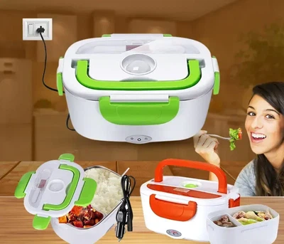 Ланчбокс с подогревом еды 220V, Electric lunch box, ланч-бокс от сети Розовый